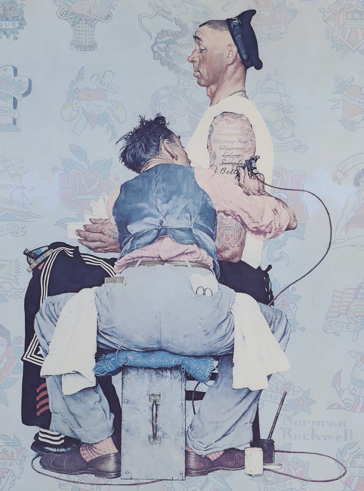 A Norman Rockwell, Century of American Illustration vintage colour poster, The Brooklyn Museum, 1972, 95 x 60cm